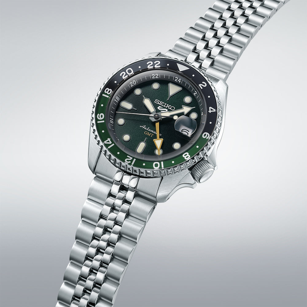 Seiko 5 Sports Automatic GMT Bi-Colour Green SSK035 SSK035K1