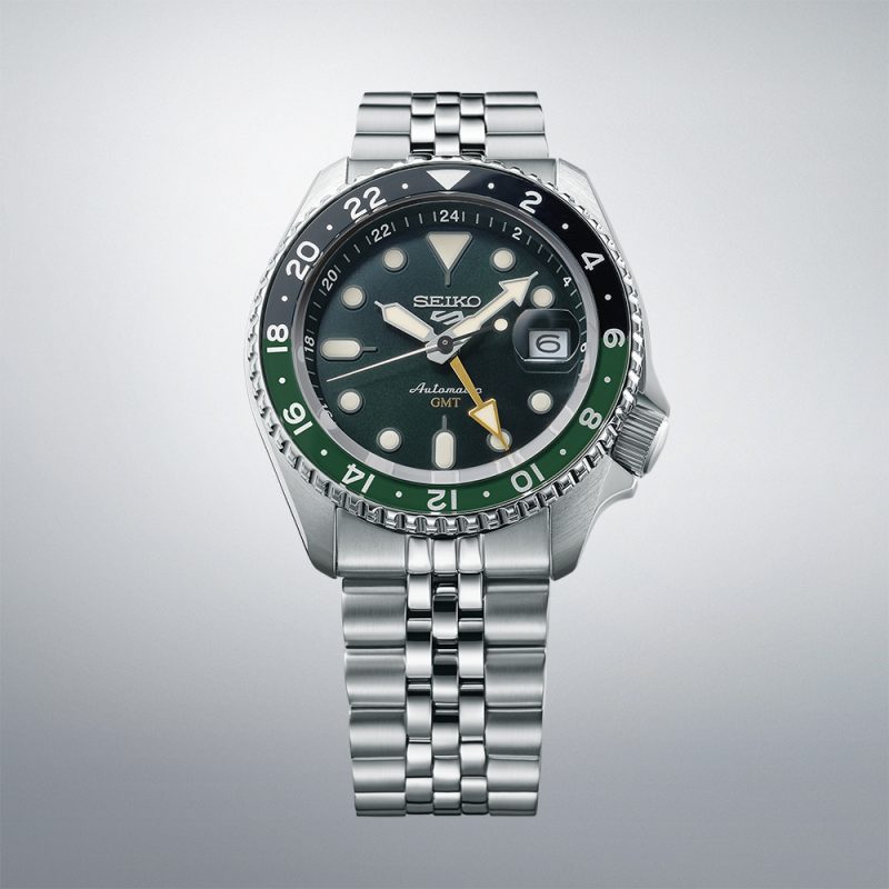 Seiko 5 Sports Automatic GMT Bi-Colour Green SSK035 SSK035K1