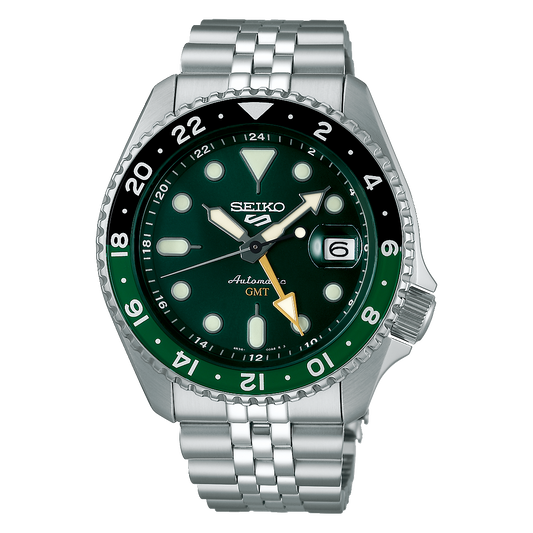 Seiko 5 Sports Automatic GMT Bi-Colour Green SSK035 SSK035K1