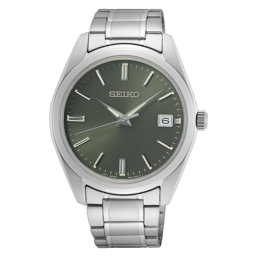 Seiko SUR527 Quartz Watch Green Dial