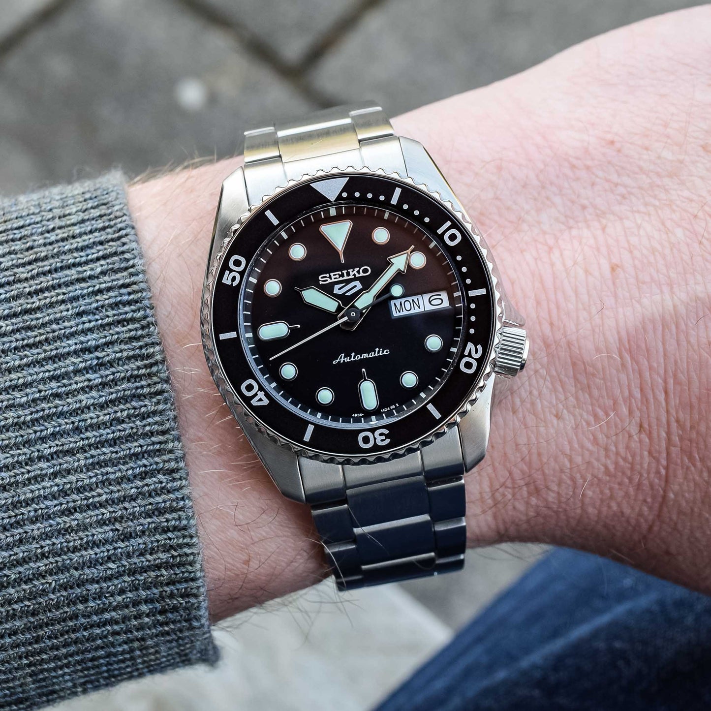 Seiko 5 Sports SKX 38MM Sports ‘Midi’ Black Automatic SRPK29K1F SRPK29