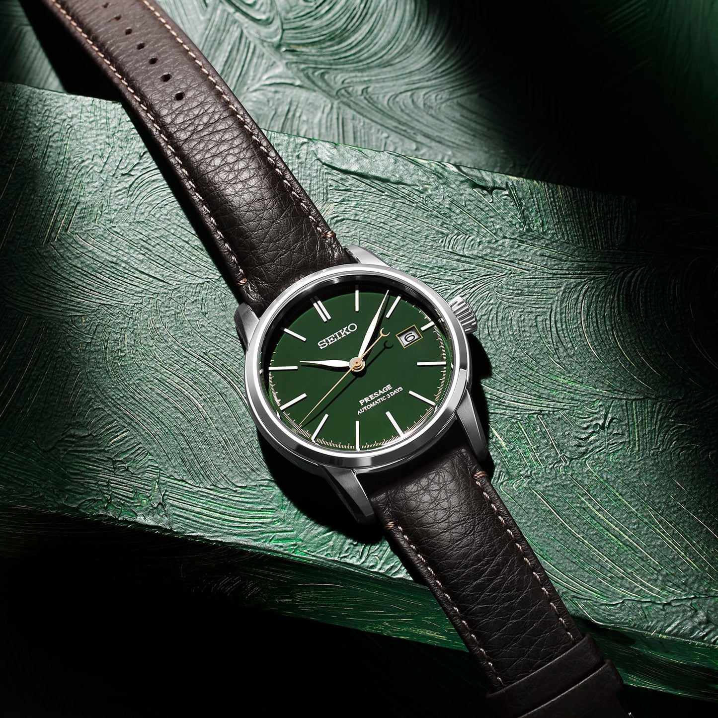 Seiko SPB407J1 ‘Natural Green’ Urushi Lacquer – Presage Craftsmanship Series SPB407