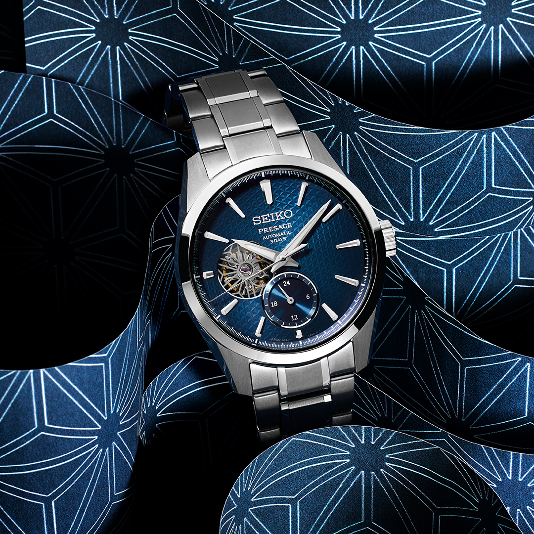 Seiko SPB417J1 Presage ‘Ao’ Sharp-Edged Open Heart SPB417