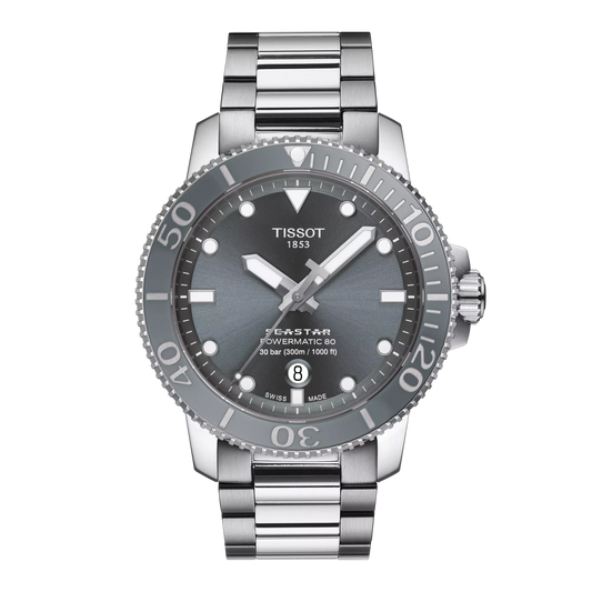 Tissot Seastar 1000 Powermatic 80 Grey Dial T120.407.11.081.01 T1204071108101