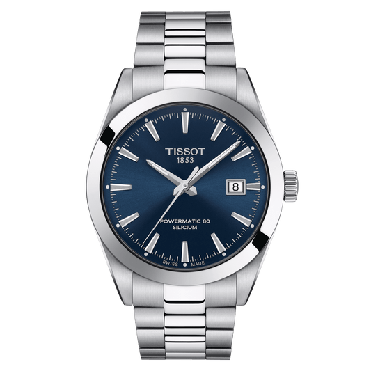 TISSOT GENTLEMAN POWERMATIC 80 BLUE SILICIUM T127.407.11.041.00 T1274071104100