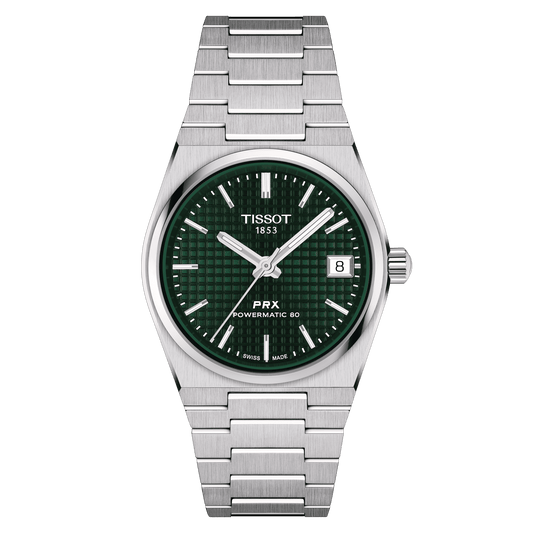 TISSOT PRX POWERMATIC 80 35MM GREEN T137.207.11.091.00 T1372071109100