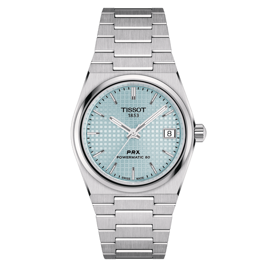 TISSOT PRX POWERMATIC 80 35MM ICE BLUE DIAL T137.207.11.351.00 T1372071135100
