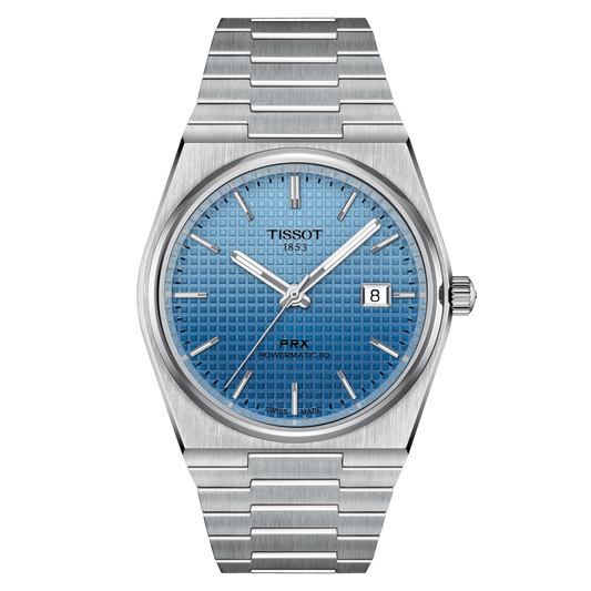 Tissot PRX Powermatic 80 40mm Gradient Ice Blue Chameleon Dial T137.407.11.351.01 T1374071135101