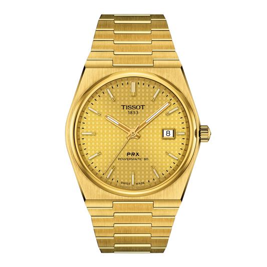 TISSOT PRX POWERMATIC 80 40MM CHAMPAGNE DIAL T137.407.33.021.00 T1374073302100