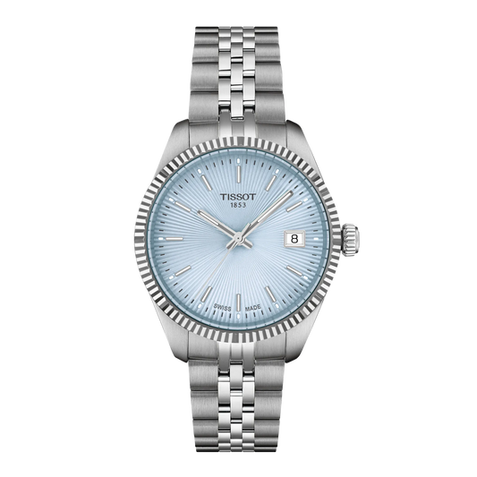Tissot Ballade Ice Blue Dial 34mm T156.210.11.351.00 T1562101135100
