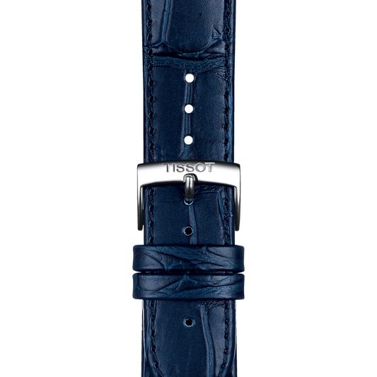 TISSOT OFFICIAL BLUE LEATHER STRAP LUGS 20 MM T852.041.534 T852041534