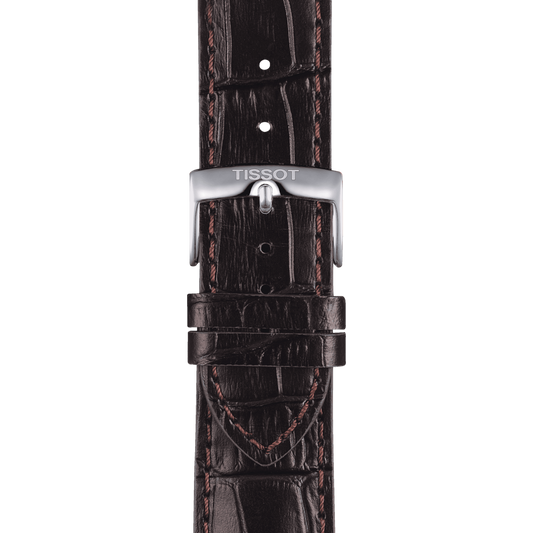 TISSOT OFFICIAL BROWN LEATHER STRAP LUGS 22 MM T852.041.655 T852041655