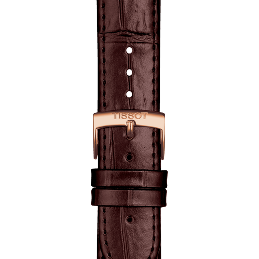 TISSOT OFFICIAL BROWN LEATHER STRAP LUGS 20 MM T852.043.014 T852043014