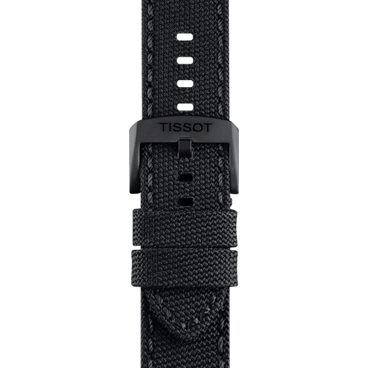 TISSOT OFFICIAL BLACK FABRIC STRAP LUGS 22 MM T852.044.936 T852044936