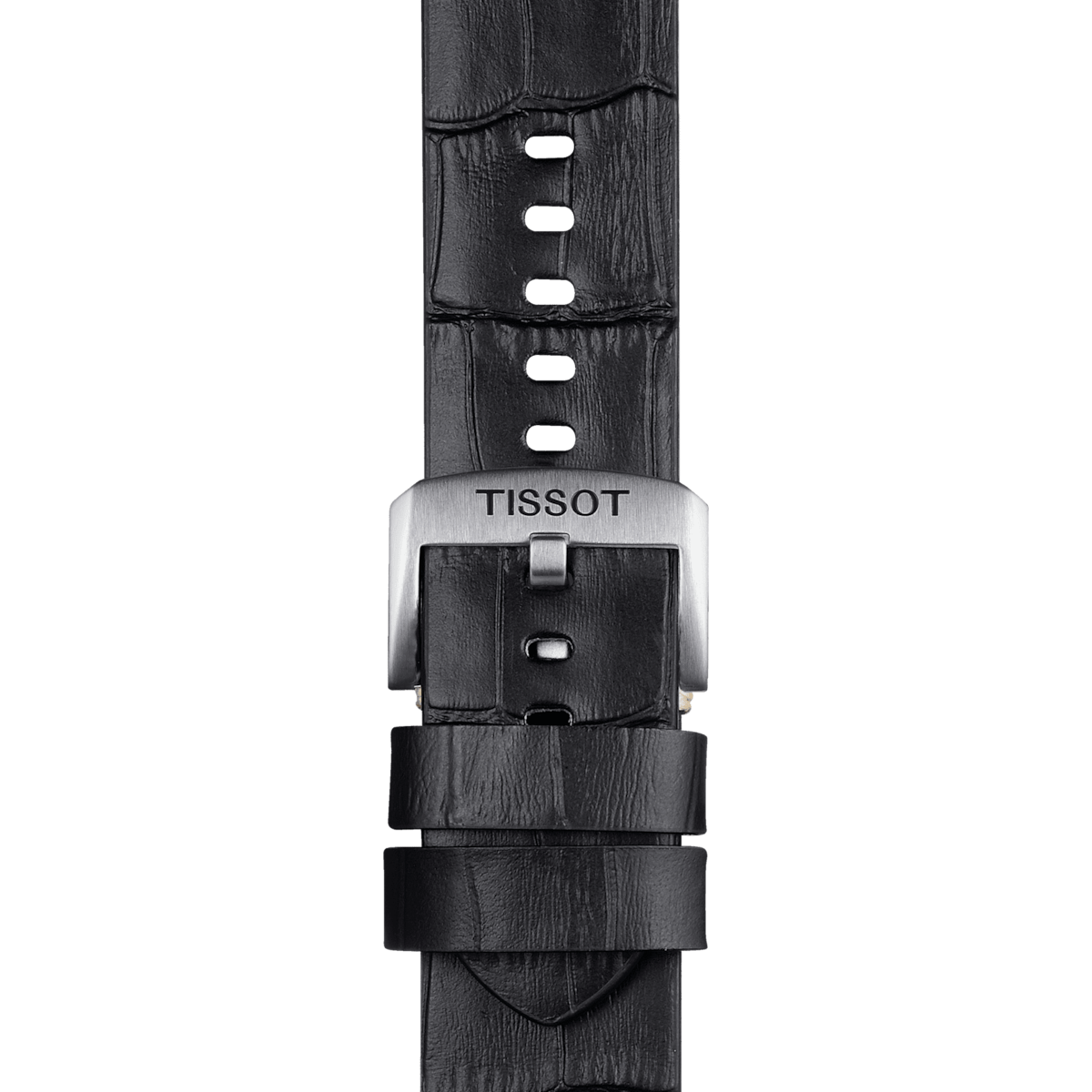 TISSOT OFFICIAL BLACK LEATHER STRAP LUGS 22 MM T852.046.775  T852046775