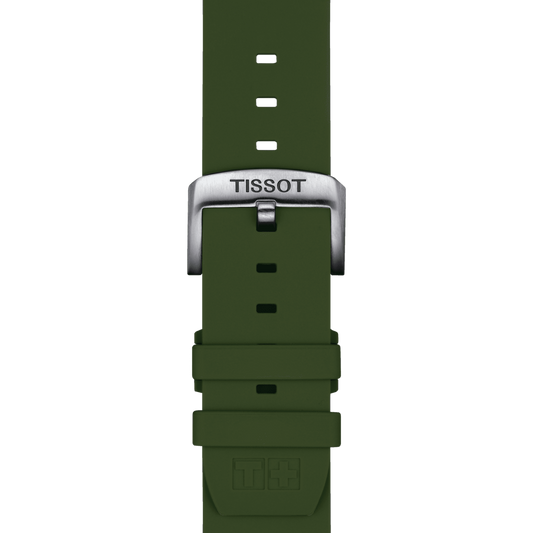 TISSOT OFFICIAL KAKI SILICONE STRAP LUGS 22 MM T852.047.177 T852047177