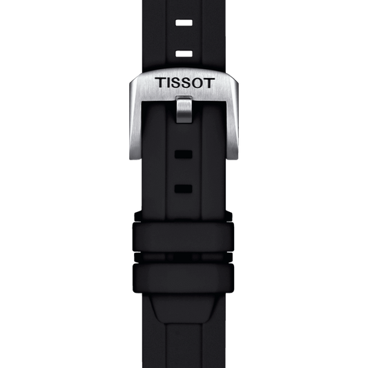 TISSOT OFFICIAL BLACK SILICONE STRAP LUGS 18 MM T852.047.455 T852047455