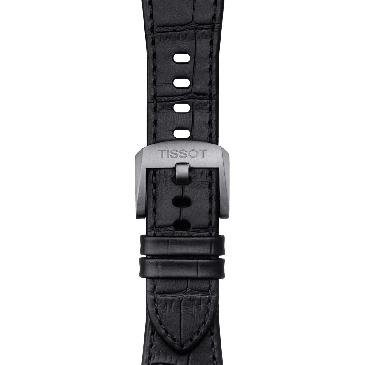 TISSOT OFFICIAL BLACK PRX LEATHER STRAP WITH STEEL ENDPIECE T852.047.562 T852047562