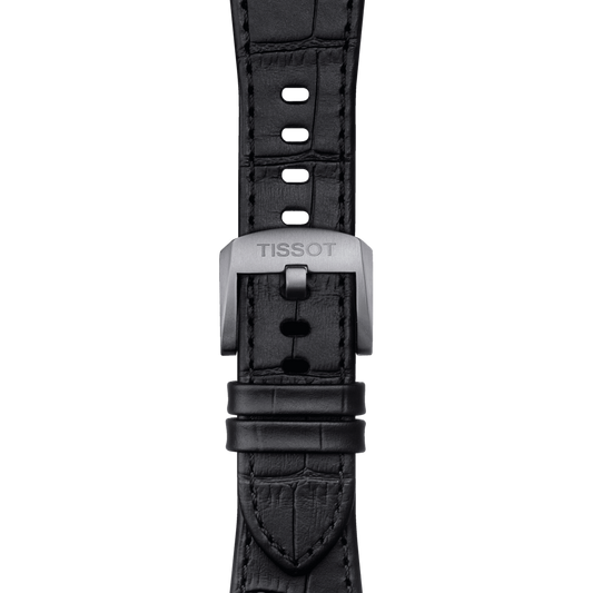 Tissot Official Black PRX 40mm Leather Strap With Steel Endpiece T852.047.562 T852047562
