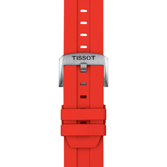 TISSOT OFFICIAL RED SILICONE STRAP LUGS 22 MM T852.047.920 T852047920
