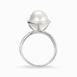 Thomas Sabo Sterling Silver Pearl and CZ set Ring TR2055-167-14