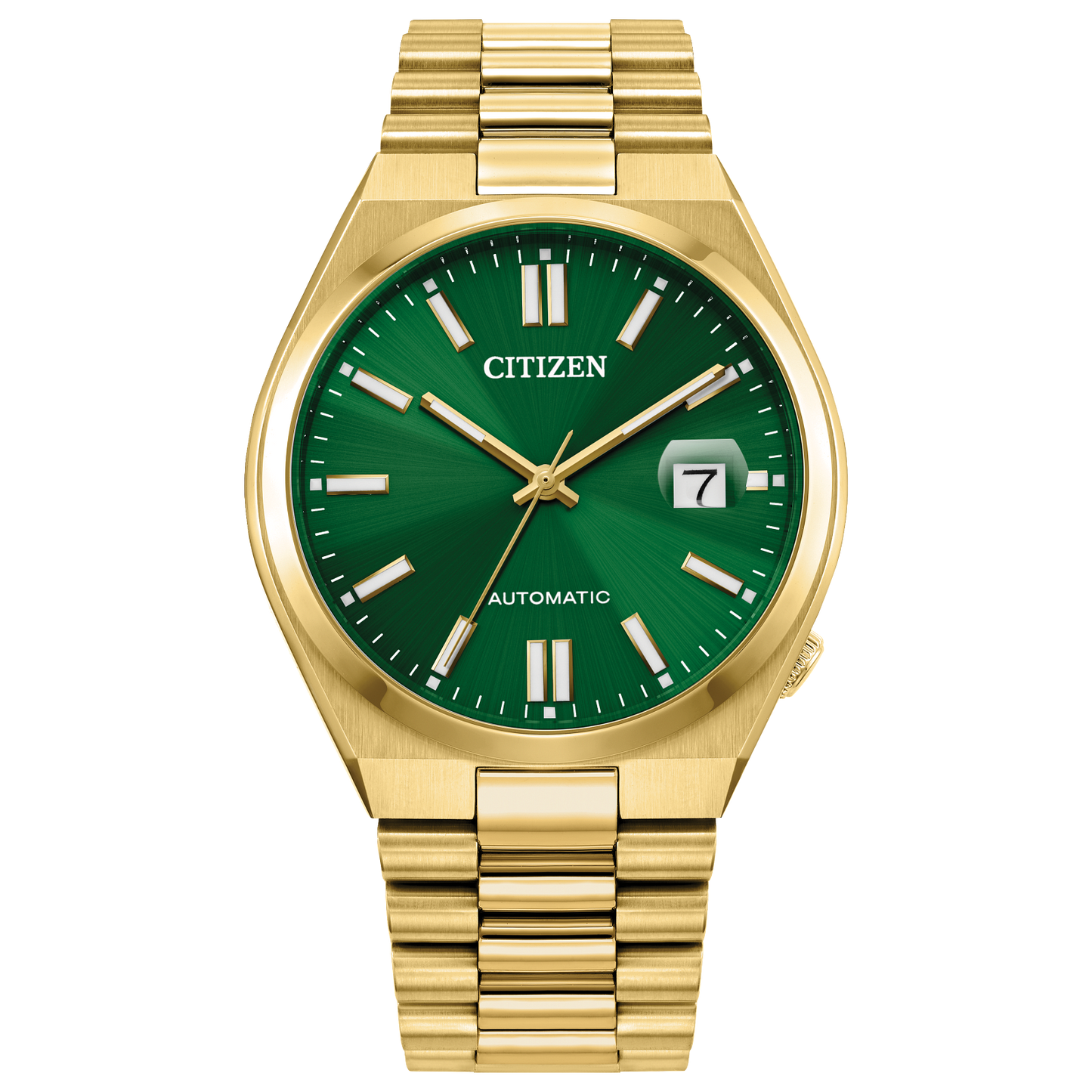 CITIZEN TSUYOSA AUTOMATIC NJ0152-51X Collection Green Dial Stainless Steel Bracelet