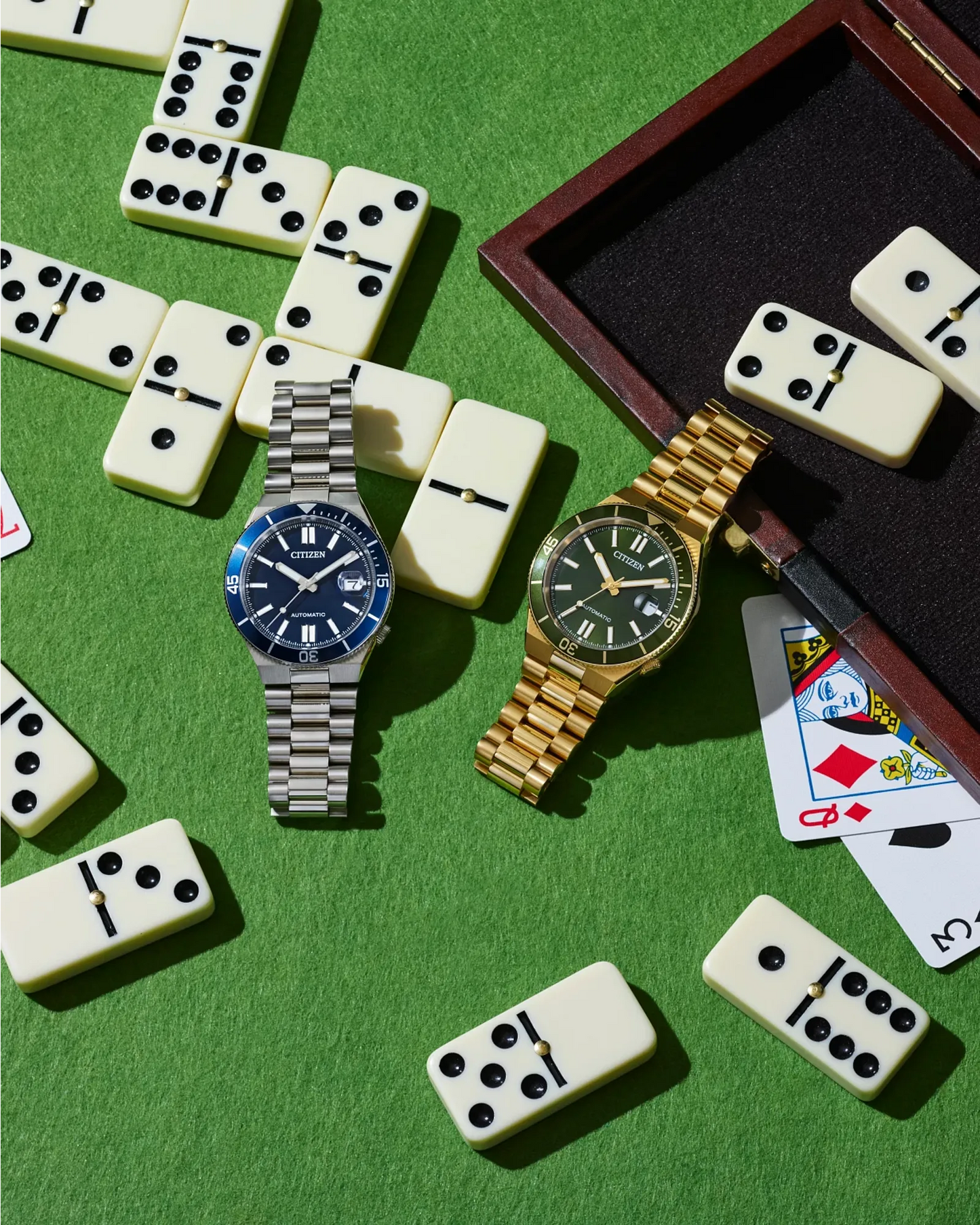 Citizen TSUYOSA Shore Automatic NJ0230-59L Navy Blue Dial