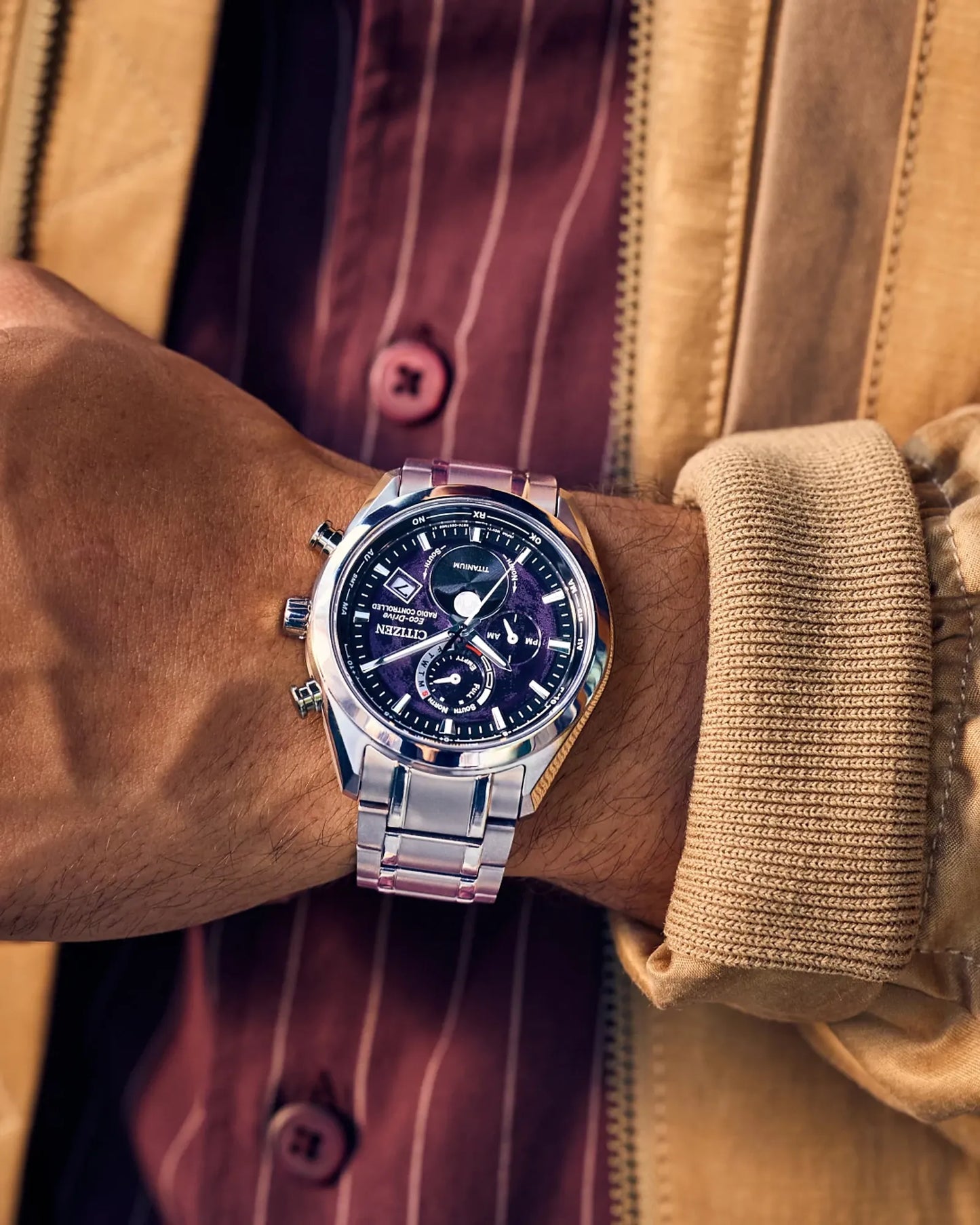 CITIZEN BY1010-81Z Tsuki-Yomi A-T Atomic Timekeeping / Super Titanium