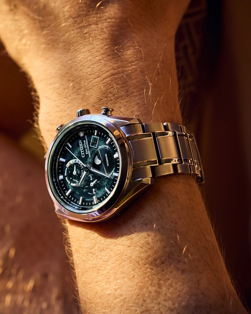 CITIZEN BY1010-57X Tsuki-yomi A-T Atomic Time Keeping Super Titanium Eco-Drive