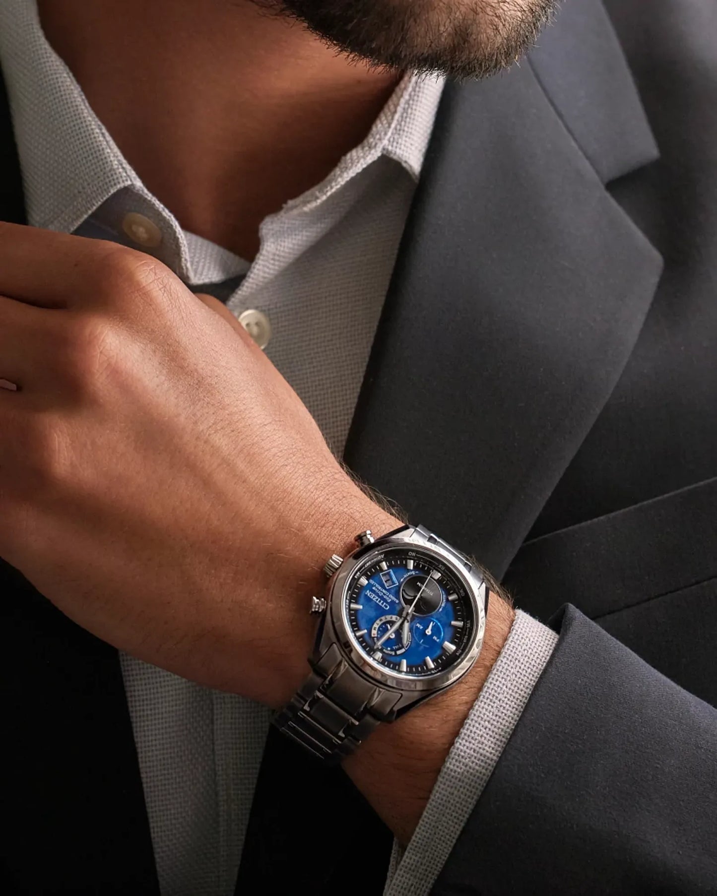 CITIZEN BY1010-57L Tsuki-yomi A-T Atomic Timekeeping / Super Titanium