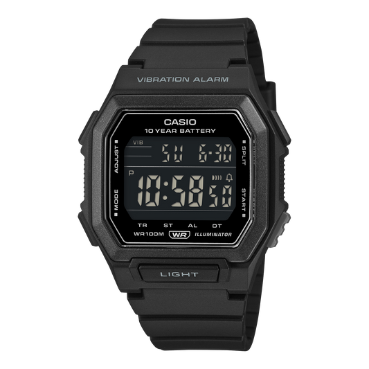 CASIO Digital Watch Black W-738H-1BV W738H-1BV