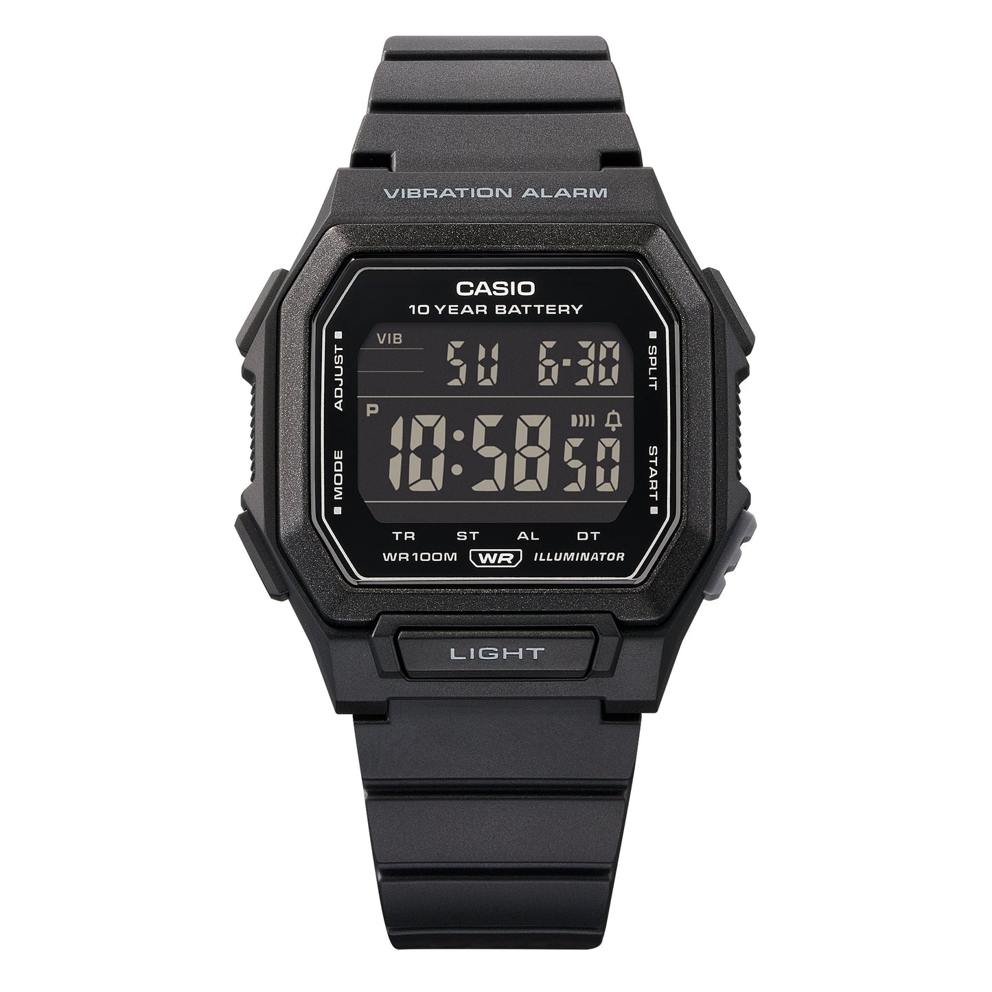 CASIO Digital Watch Black W-738H-1BV W738H-1BV