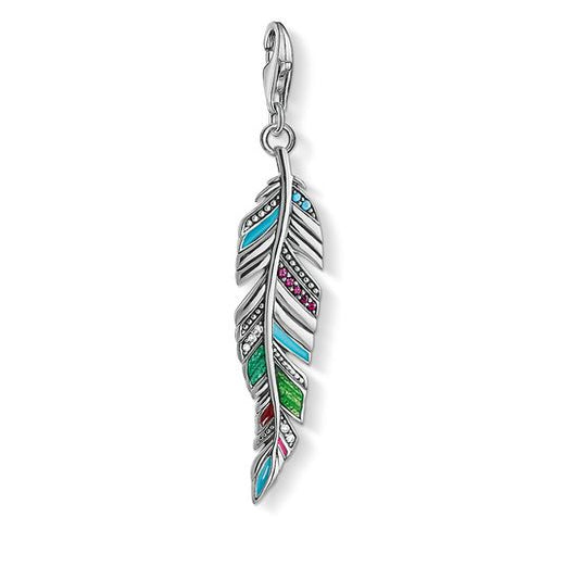 THOMAS SABO CHARM PENDANT "ETHNIC FEATHER" Y0034-340-7