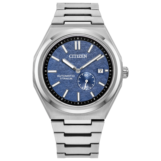 Citizen Zenshin Mechanical Super Titanium Blue Dial NJ0180-80L