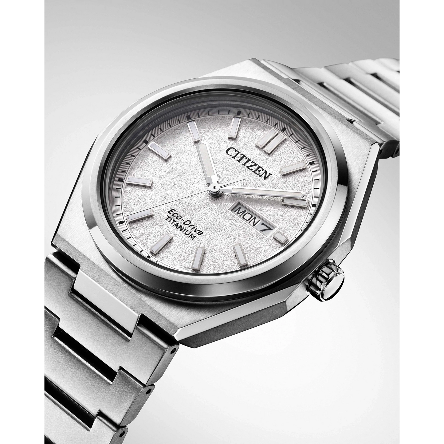 Citizen AW0130-85A Zenshin Three-hand Super Titanium White Dial