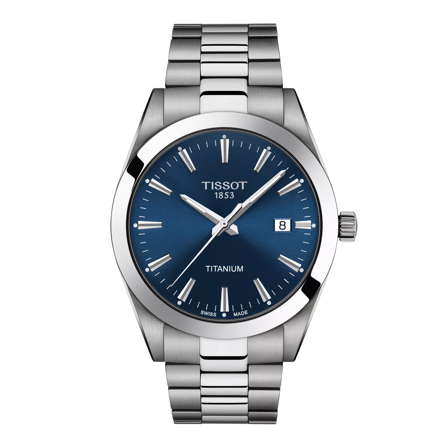 Tissot Gentleman 40mm Titanium Blue Dial T127.410.44.041.00 T1274104404100