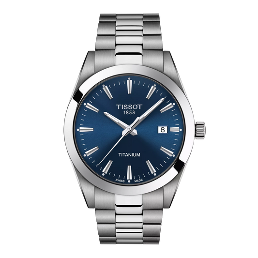 Tissot Gentleman 40mm Titanium Blue Dial T127.410.44.041.00 T1274104404100