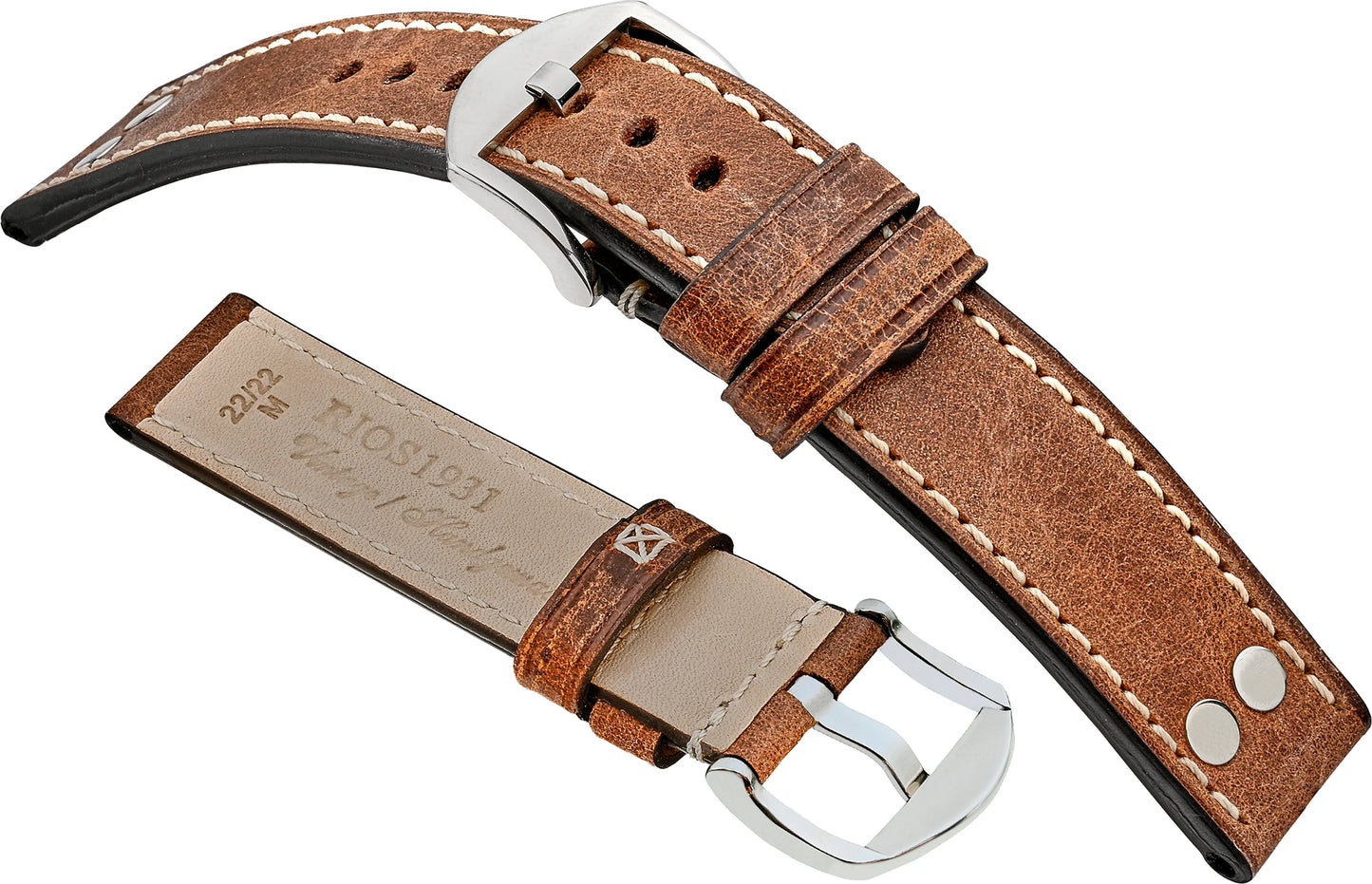 R194 CHESTERFIELD - Rios 1931 Watchstrap - German Made Genuine Leather