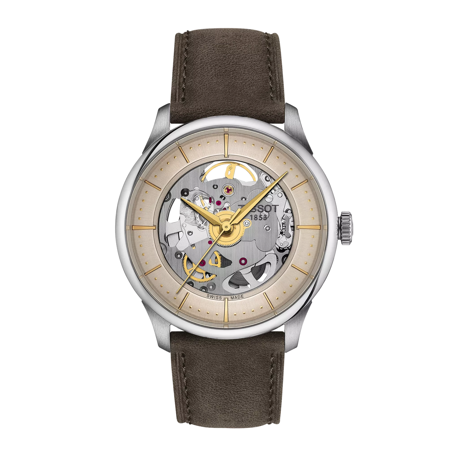 Tissot Chemin Des Tourelles Skeleton 39mm T139.836.16.261.00 T1398361626100