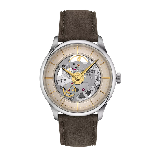 Tissot Chemin Des Tourelles Skeleton 39mm T139.836.16.261.00 T1398361626100