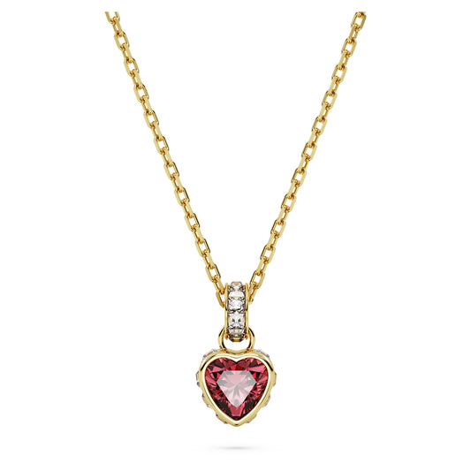 Chroma pendant Heart, Red, Gold-tone plated 5648750