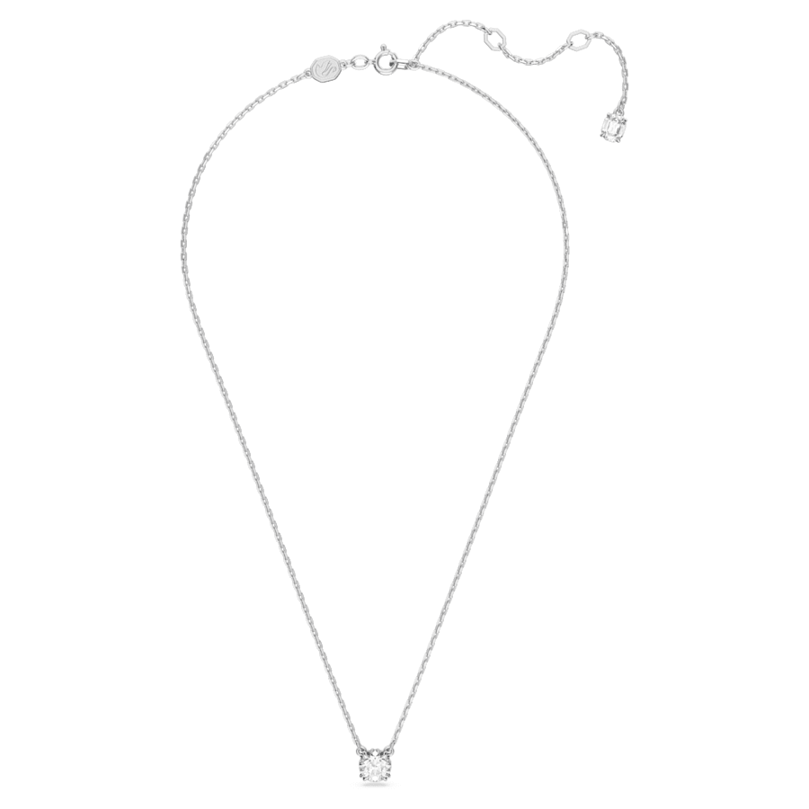 Swarovski 5636706 Constella pendant Round cut, White, Rhodium plated