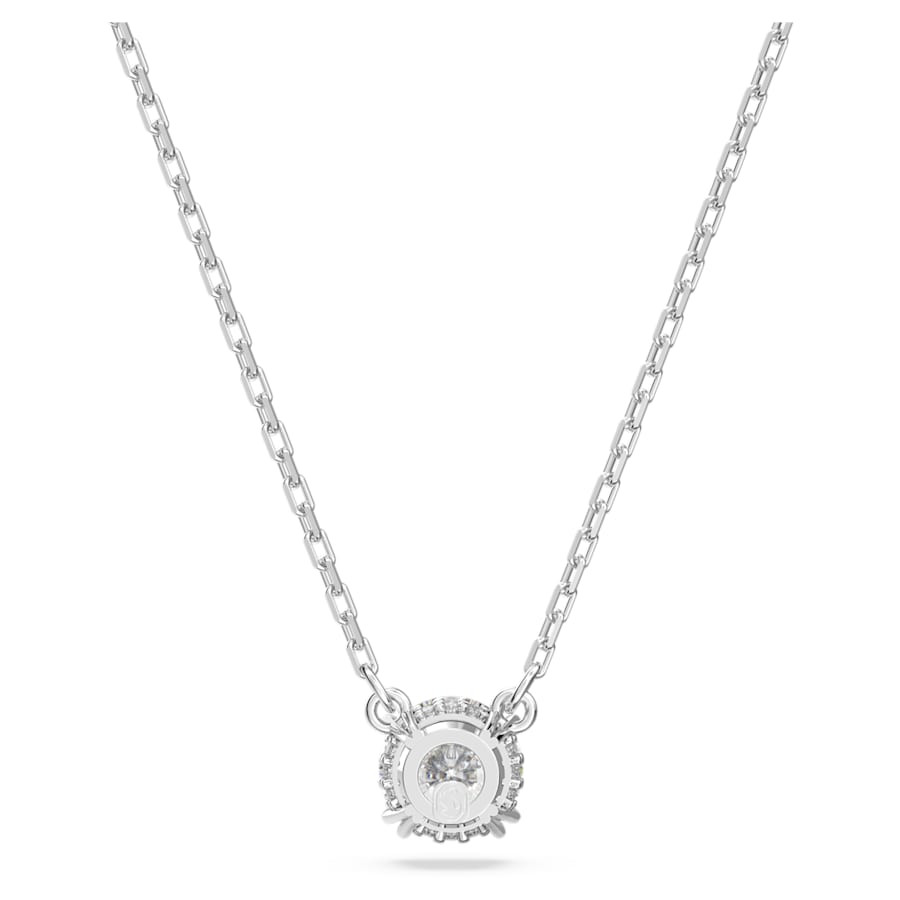 Swarovski 5636706 Constella pendant Round cut, White, Rhodium plated