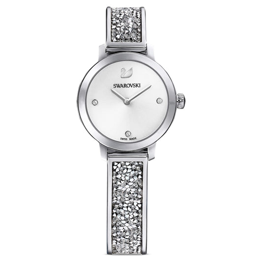 5376080 Cosmic Rock watch Swiss Made, Metal bracelet, Silver tone, Stainless steel