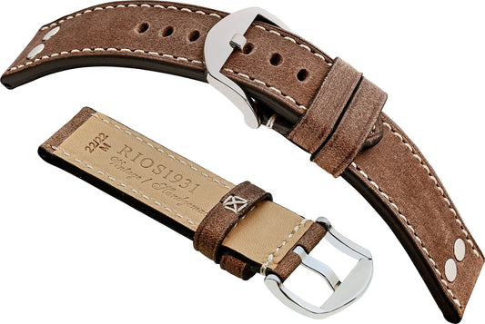 R194 CHESTERFIELD - Rios 1931 Watchstrap - German Made Genuine Leather