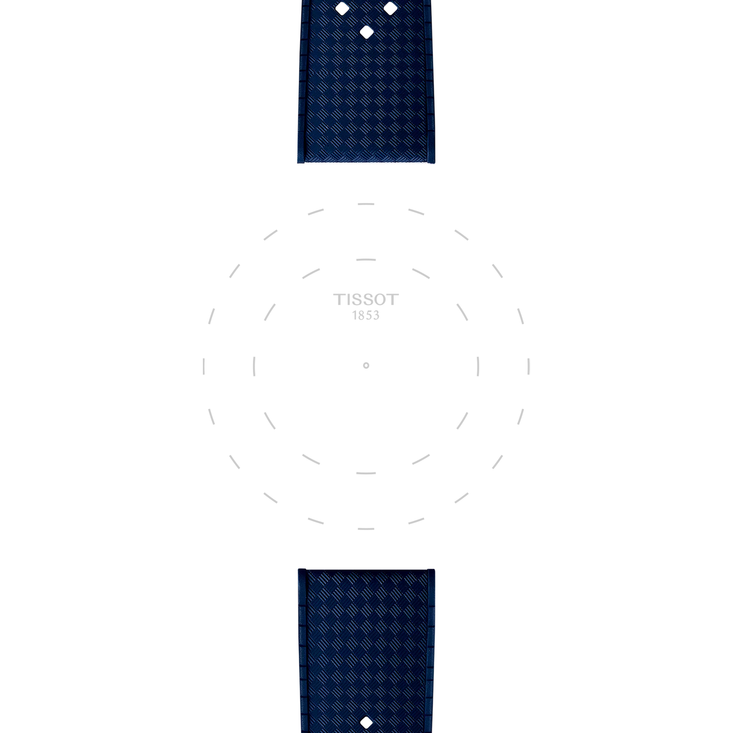 Tissot Official Blue Rubber Strap Lugs 20 mm T852.049.963 T852049963