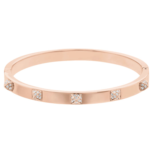 Dextera bangle White, Rose gold-tone finish 5098834 Size Small