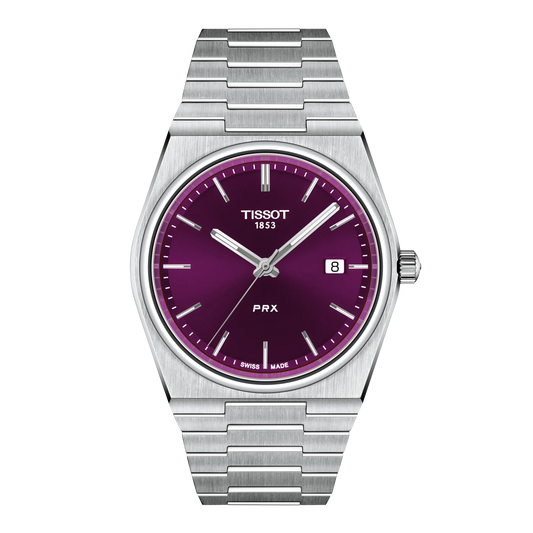TISSOT PRX 40MM Quartz Purple Dial T137.410.11.401.00 T1374101140100