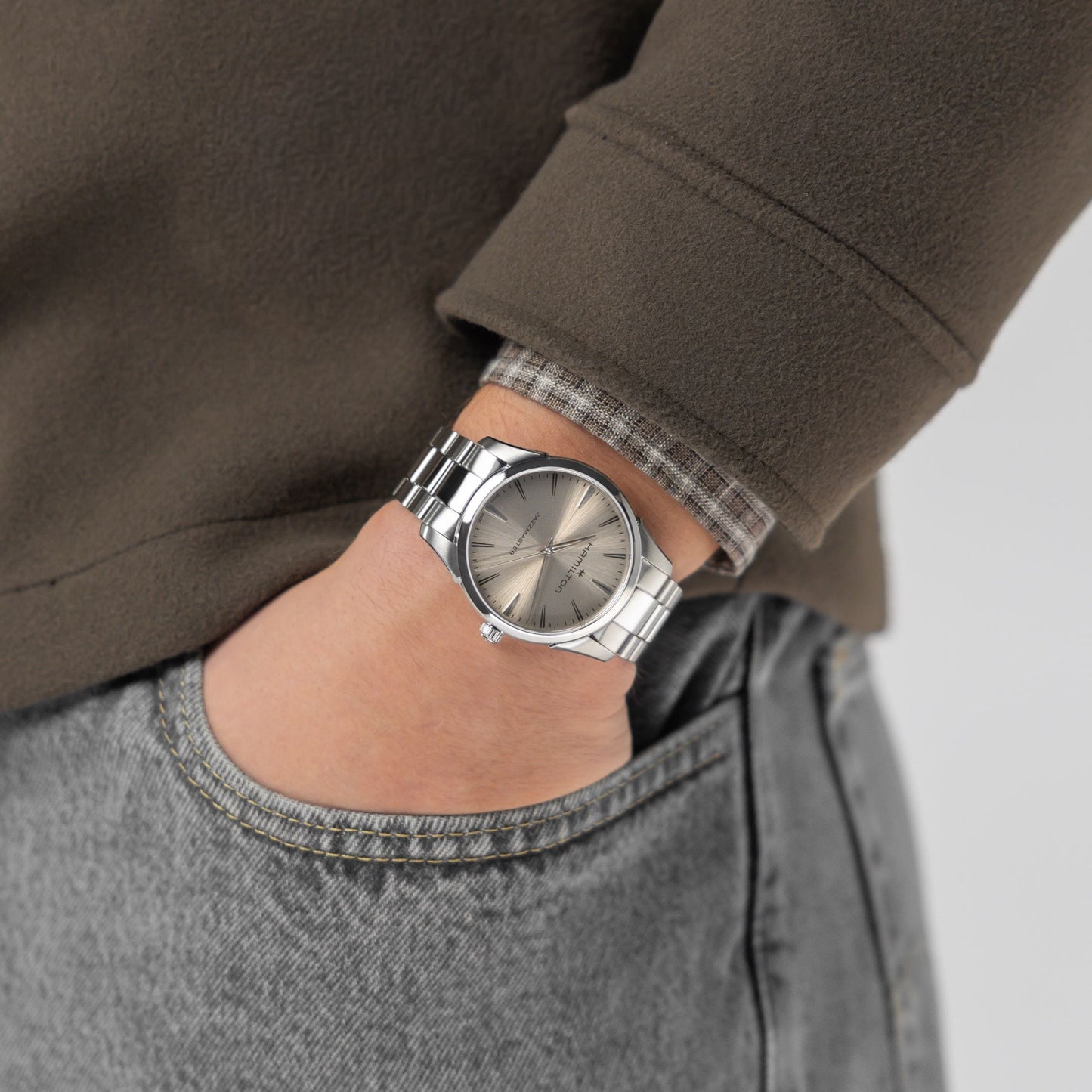 Hamilton Jazzmaster Quartz 40 mm Beige H32461121