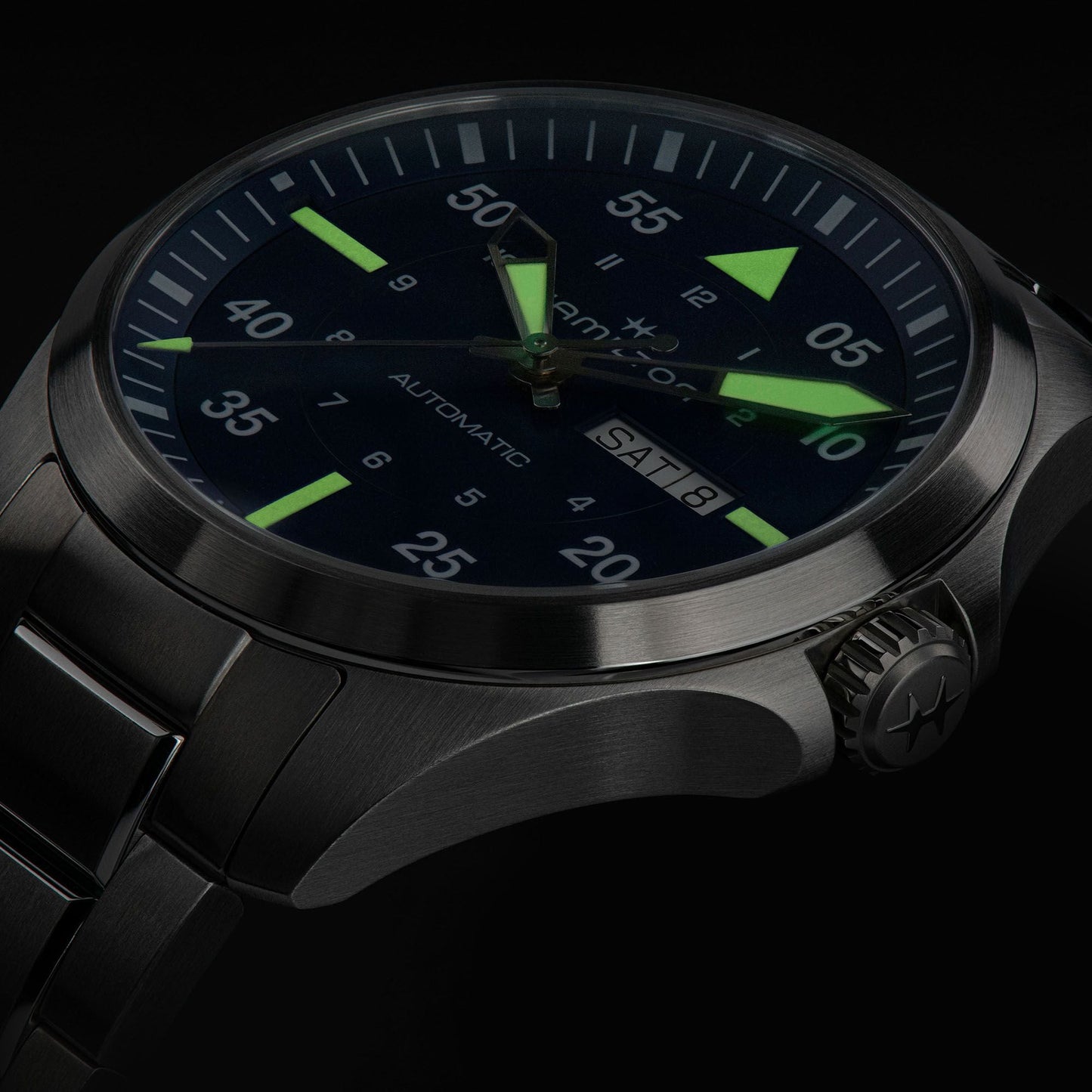 Hamilton Khaki Aviation Pilot Day Date Auto Automatic 42mm H64635140